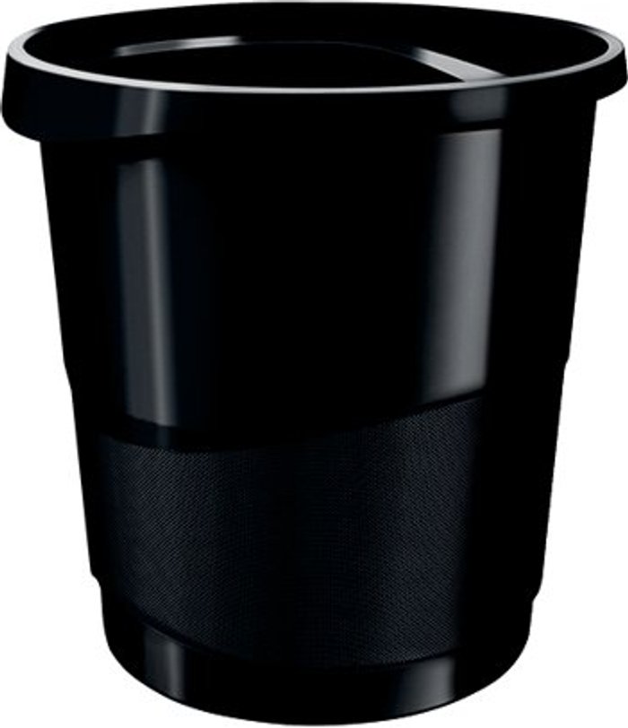Office Monster | Rexel Rexel Choices Waste Bin 14 Litre Black 2115622 Rexel Rexel Choices Waste Bin 14 Litre Black 2115622