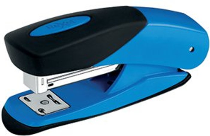 Office Monster | Rexel Rexel Choices Matador Half Strip Stapler 25 Sheet Blue 2115689 Rexel Rexel Choices Matador Half Strip Stapler 25 Sheet Blue 2115689