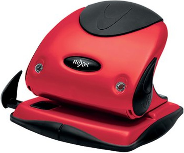 Office Monster | Rexel Rexel Choices P225 2 Hole Punch 25 Sheet Red 2115692 Rexel Rexel Choices P225 2 Hole Punch 25 Sheet Red 2115692