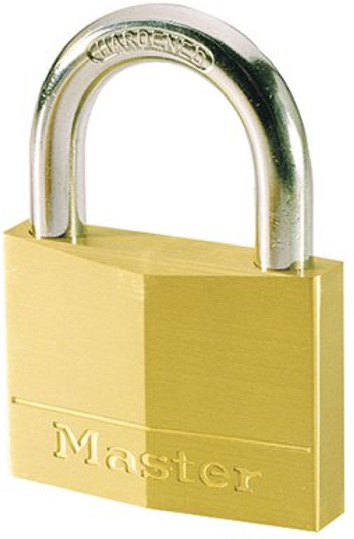 Office Monster | MASTER LOCK Master Lock - 140 Solid Brass 40mm Padlock 4 Pin MASTER LOCK Master Lock - 140 Solid Brass 40mm Padlock 4 Pin