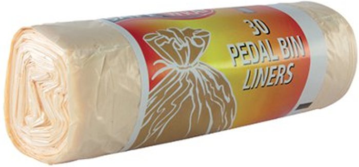 Office Monster | Safewrap Safewrap Pedal Bin Liner 12L White (Pack of 120) 0432 Safewrap Safewrap Pedal Bin Liner 12L White (Pack of 120) 0432