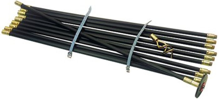 Office Monster | VFM Drain Cleaning Kit 12 Piece (9 Metres long when fully assembled) 313790 VFM Drain Cleaning Kit 12 Piece (9 Metres long when fully assembled) 313790