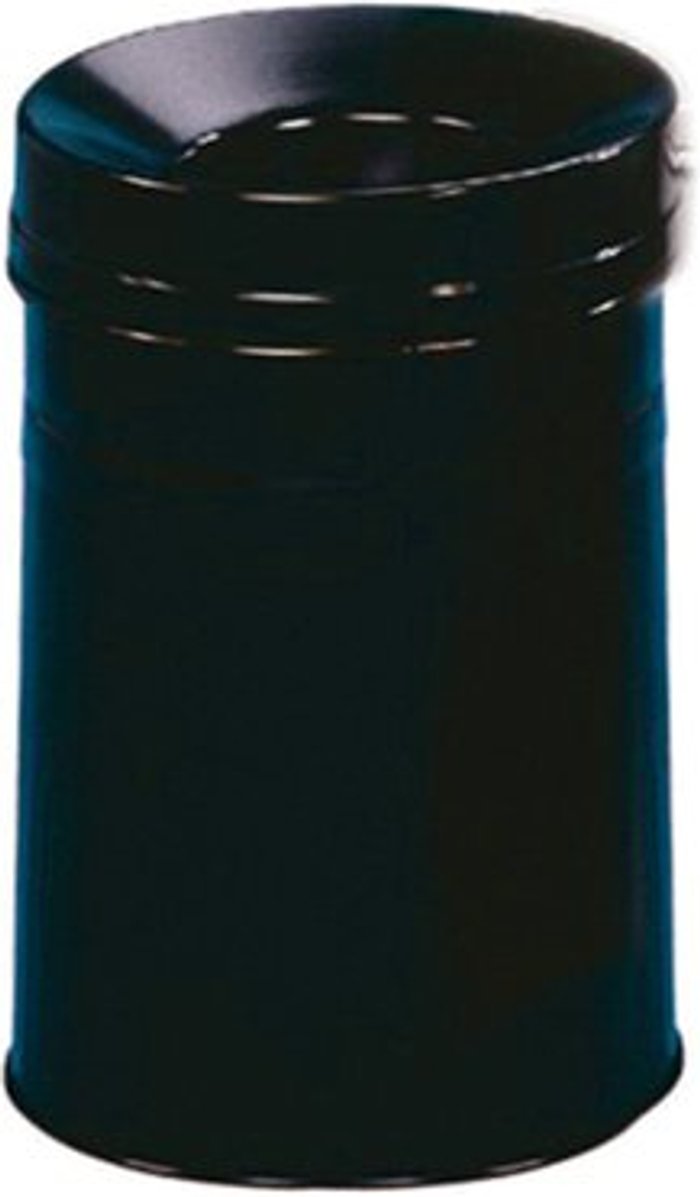 Office Monster | VFM Waste Bin 30.9 Litre Fire Extinguishing Lid Black 309588 VFM Waste Bin 30.9 Litre Fire Extinguishing Lid Black 309588
