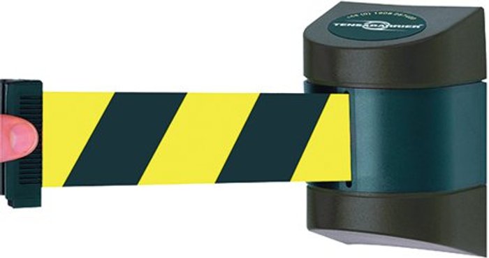 Office Monster | VFM VFM Black /Yellow Fully Retractable Barrier Wall Unit 4.6m 309839 VFM VFM Black /Yellow Fully Retractable Barrier Wall Unit 4.6m 309839