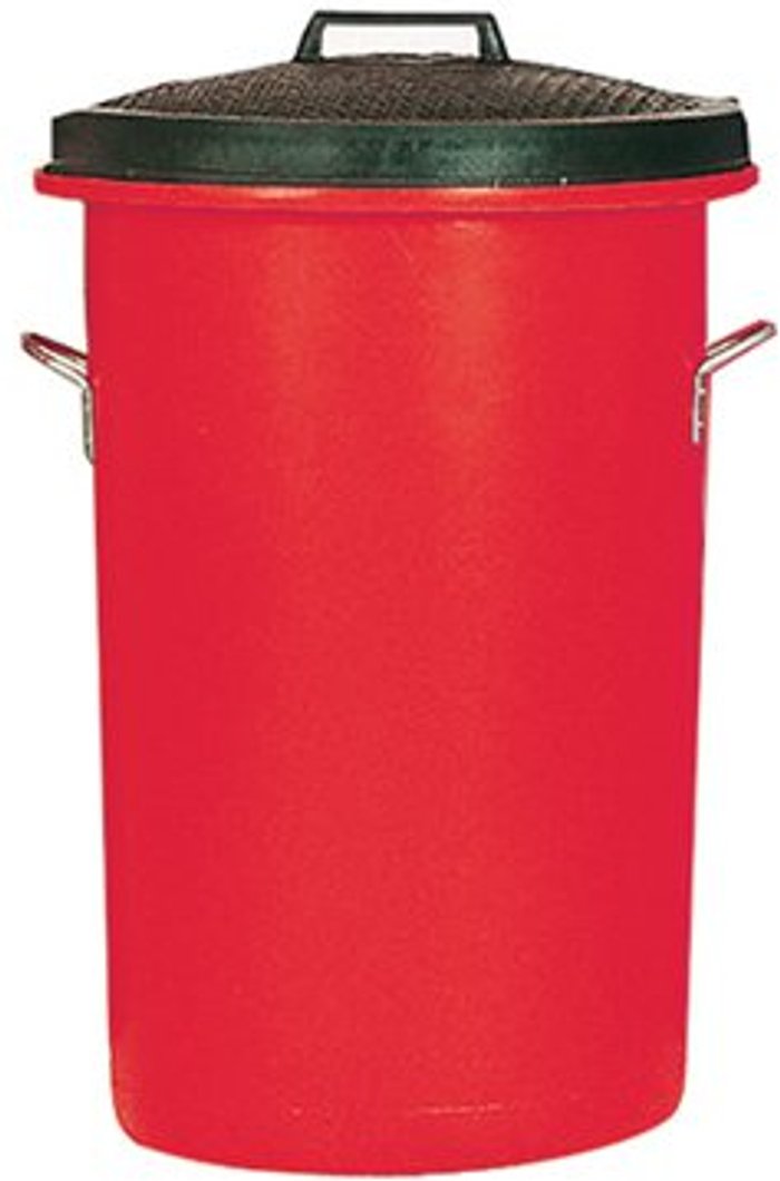 Office Monster | VFM Heavy Duty Coloured Dustbin 85 Litre Red 311969 VFM Heavy Duty Coloured Dustbin 85 Litre Red 311969
