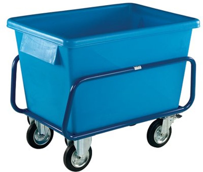 Office Monster | VFM Plastic Container Truck 1040X700X860mm Blue 326054 VFM Plastic Container Truck 1040X700X860mm Blue 326054