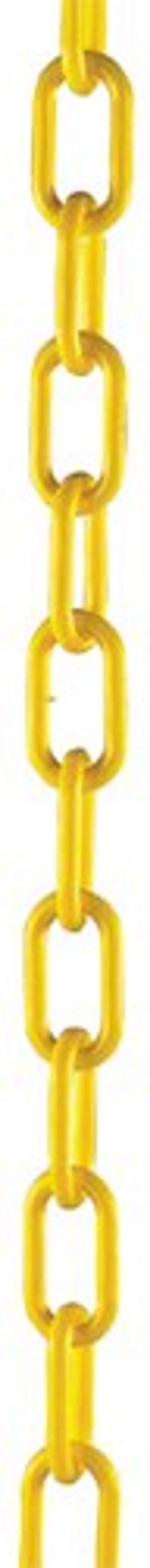Office Monster | VFM Plastic Chain 10mm Short Link 25 Metre Yellow 328275 VFM Plastic Chain 10mm Short Link 25 Metre Yellow 328275