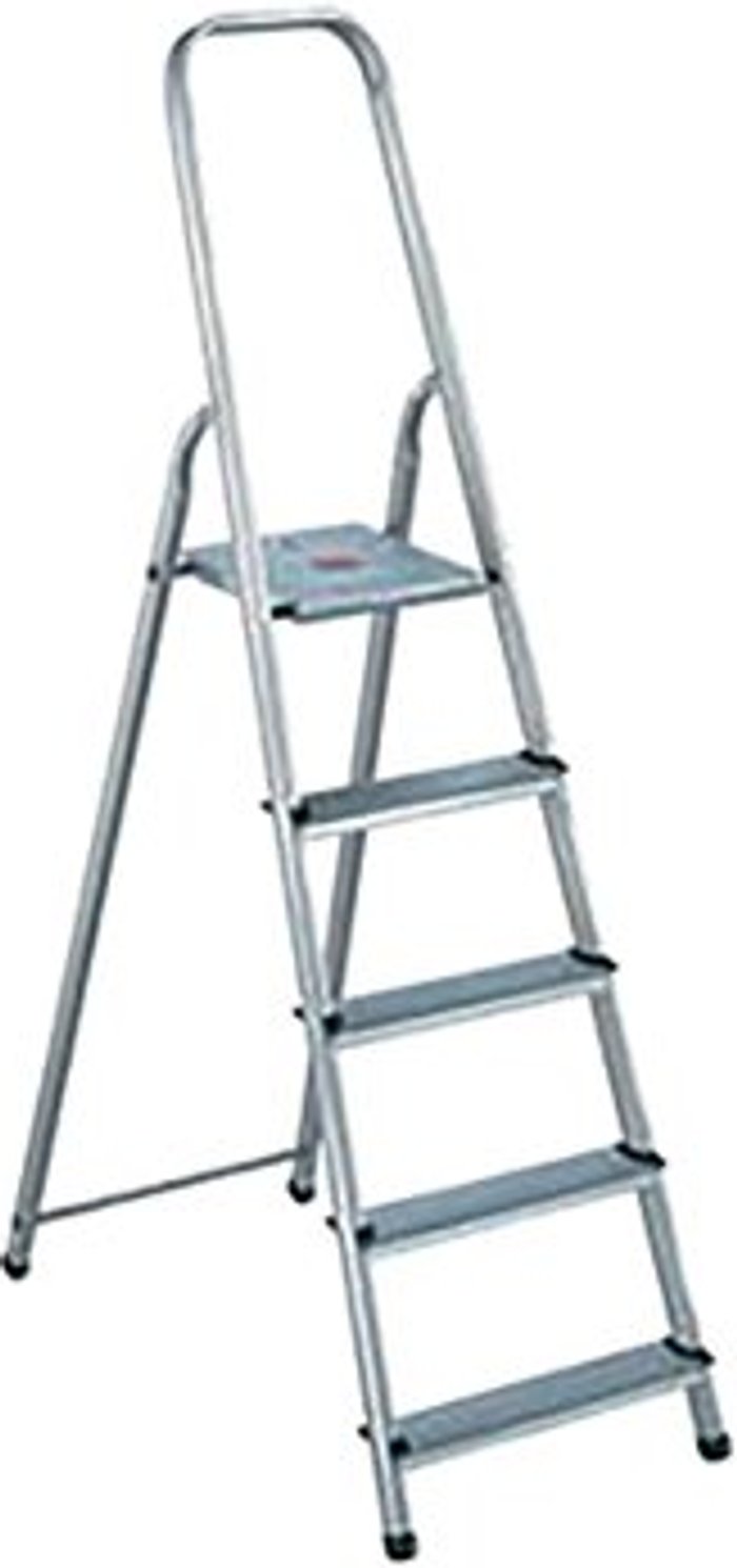 Office Monster | VFM Aluminium Step Ladder 6 Step (Platform sits 1190mm Above the Floor) 358740 VFM Aluminium Step Ladder 6 Step (Platform sits 1190mm Above the Floor) 358740