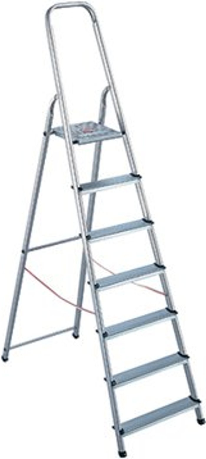 Office Monster | VFM Aluminium Step Ladder 8 Step (Platform sits 1620mm Above the Floor) 4050101 VFM Aluminium Step Ladder 8 Step (Platform sits 1620mm Above the Floor) 4050101