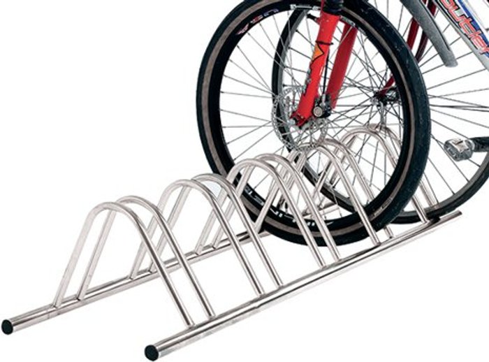 Office Monster | VFM Cycle Rack For 5 Cycles Zinc (1600 x 330mm) 360011 VFM Cycle Rack For 5 Cycles Zinc (1600 x 330mm) 360011