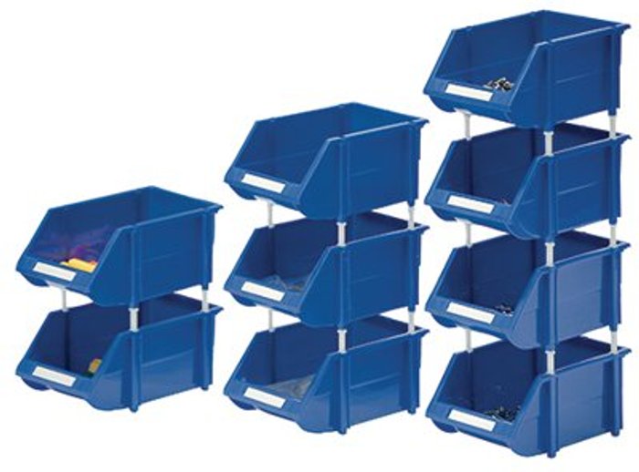 Office Monster | VFM VFM Blue Heavy Duty Storage Bin (Pack of 12) 360235 VFM VFM Blue Heavy Duty Storage Bin (Pack of 12) 360235