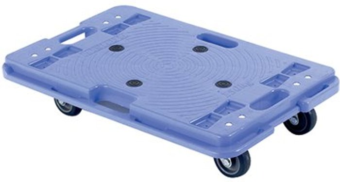 Office Monster | VFM Stackable Plastic Platform Dolly 360660 VFM Stackable Plastic Platform Dolly 360660