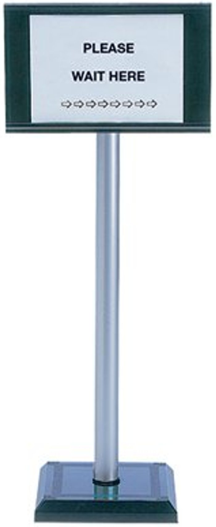 Office Monster | VFM Pvc Post 110cm With Sign A4 Holder 370445 VFM Pvc Post 110cm With Sign A4 Holder 370445