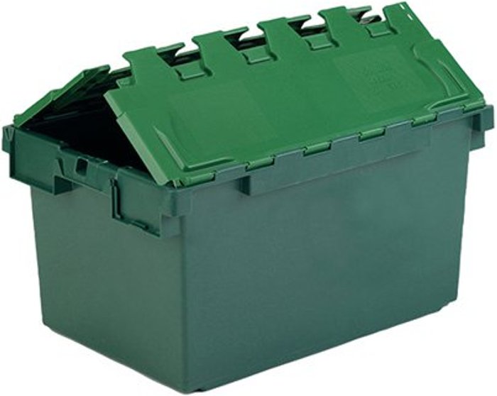 Office Monster | VFM VFM Green Plastic Picking Container With Lid 374370 VFM VFM Green Plastic Picking Container With Lid 374370