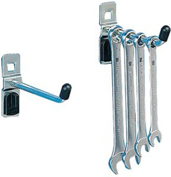 Office Monster | VFM VFM Perfo System Single Tool Hook 50mm (Pack of 5) 306965 VFM VFM Perfo System Single Tool Hook 50mm (Pack of 5) 306965