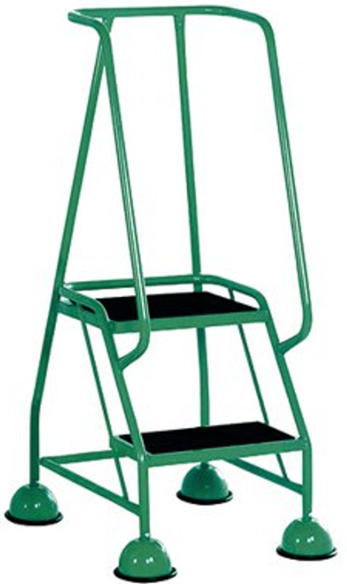 Office Monster | VFM Green 2 Tread Steps Ladder (Load capacity: 125kg) 385132 VFM Green 2 Tread Steps Ladder (Load capacity: 125kg) 385132