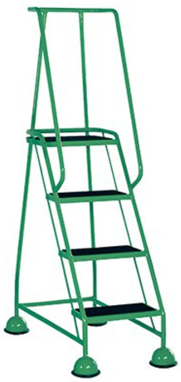 Office Monster | VFM Green 4 Tread Step Ladder (Load capacity: 125kg) 385140 VFM Green 4 Tread Step Ladder (Load capacity: 125kg) 385140