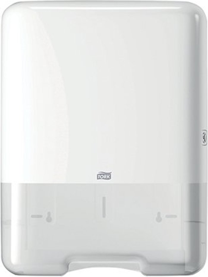 Office Monster | Tork Tork Singlefold Hand Towel Dispenser H3 White 553000 Tork Tork Singlefold Hand Towel Dispenser H3 White 553000
