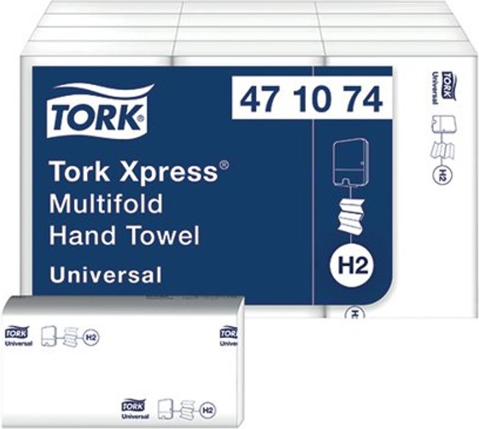 Office Monster | Tork Tork Xpress Multifold Hand Towel H2 White 250 Sheets (Pack of 12) 471074 Tork Tork Xpress Multifold Hand Towel H2 White 250 Sheets (Pack of 12) 471074