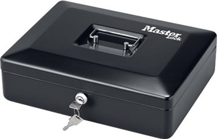 Office Monster | MASTER LOCK CB-12ML Medium Cash Box with Keyed Lock - Master Lock MASTER LOCK CB-12ML Medium Cash Box with Keyed Lock - Master Lock