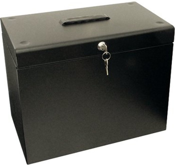 Office Monster | Cathedral Cathedral Metal File Box Home Office A4 Black A4BK Cathedral Cathedral Metal File Box Home Office A4 Black A4BK