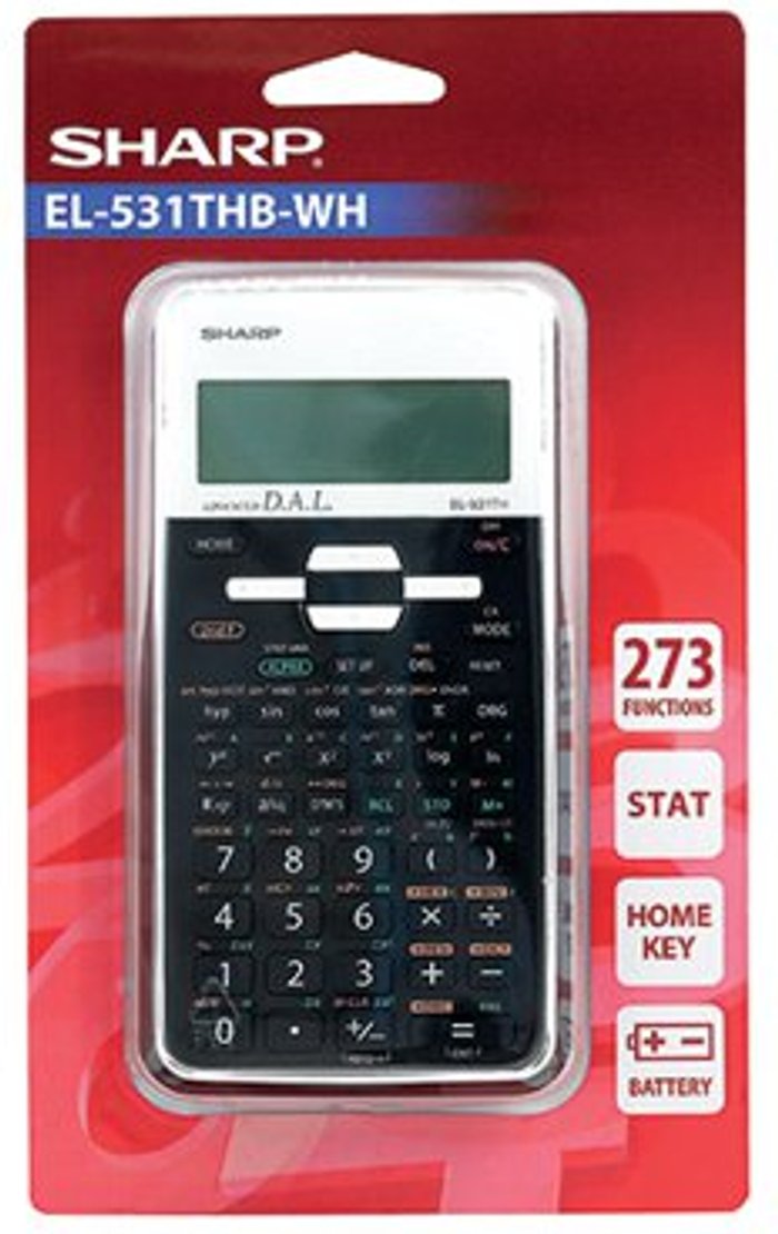 Office Monster | Sharp Sharp EL-531XH Scientifc Calculator Black EL531THBWH Sharp Sharp EL-531XH Scientifc Calculator Black EL531THBWH