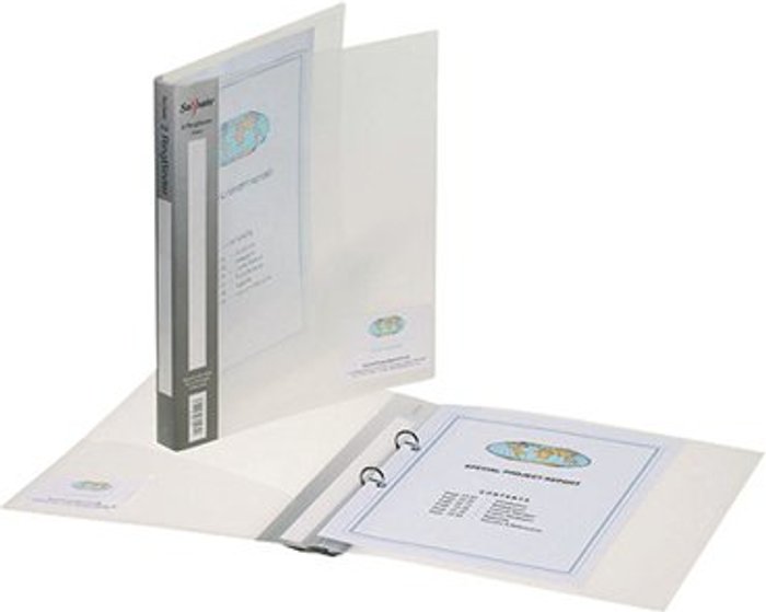 Office Monster | Snopake Snopake 2 Ring Binder 25mm A4 Clear (Pack of 10) 10183 Snopake Snopake 2 Ring Binder 25mm A4 Clear (Pack of 10) 10183