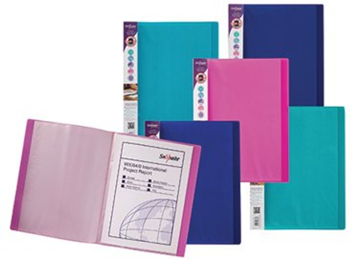 Office Monster | Snopake Snopake Electra Display Book 24 Pocket A4 Assorted (Pack of 10) 12219 Snopake Snopake Electra Display Book 24 Pocket A4 Assorted (Pack of 10) 12219