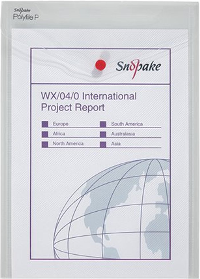 Office Monster | Snopake Snopake Polyfile P File Wallet Portrait A4 Clear (Pack of 5) 13263 Snopake Snopake Polyfile P File Wallet Portrait A4 Clear (Pack of 5) 13263