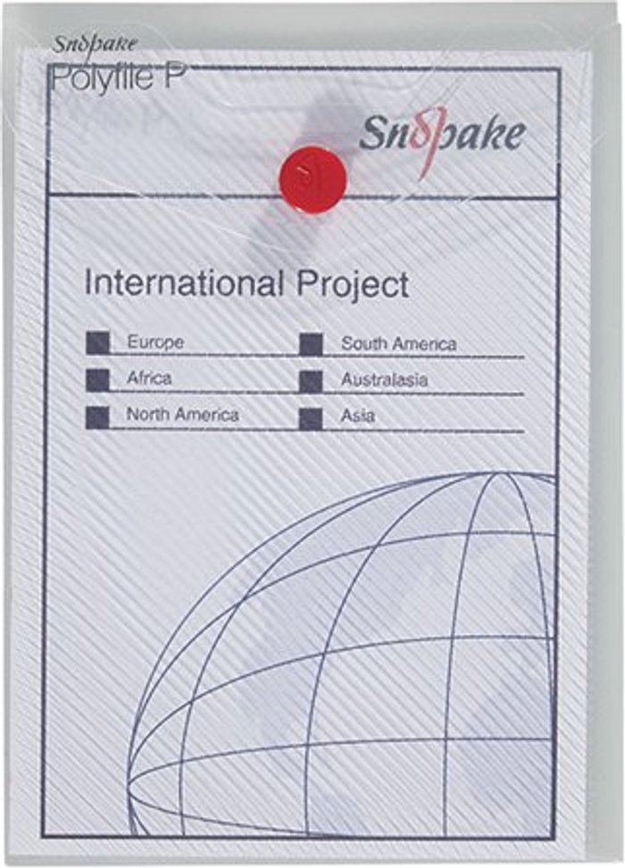 Office Monster | Snopake Snopake Polyfile P File Wallet Portrait A6 Clear (Pack of 5) 13293 Snopake Snopake Polyfile P File Wallet Portrait A6 Clear (Pack of 5) 13293