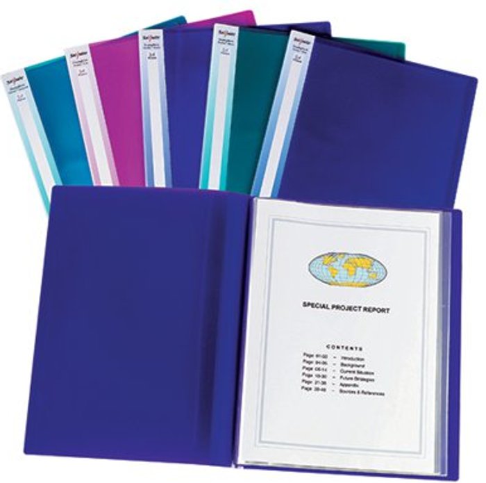 Office Monster | Snopake Snopake Display Book 24 Pocket A3 Electra Assorted (Pack of 5) 14103 Snopake Snopake Display Book 24 Pocket A3 Electra Assorted (Pack of 5) 14103