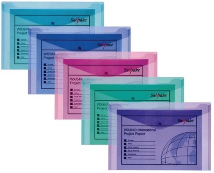 Office Monster | Snopake Snopake Polyfile Electra Foolscap + Assorted (Pack of 5) 10088 Snopake Snopake Polyfile Electra Foolscap + Assorted (Pack of 5) 10088