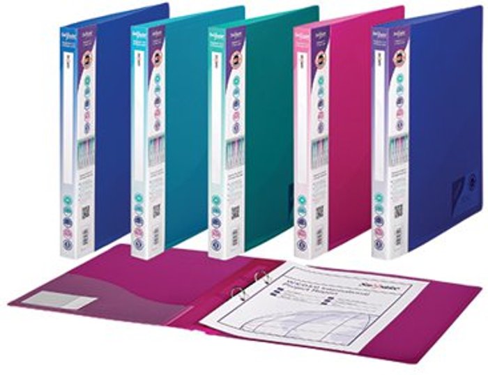 Office Monster | Snopake Snopake 2 Ring Binder 25mm A4 Electra Assorted (Pack of 10) 10165 Snopake Snopake 2 Ring Binder 25mm A4 Electra Assorted (Pack of 10) 10165