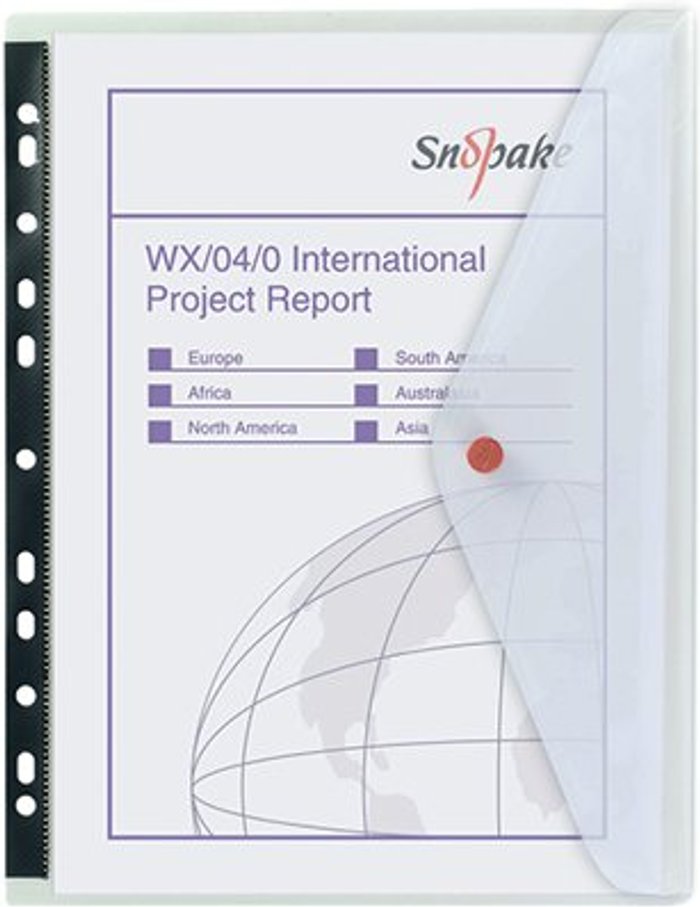 Office Monster | Snopake Snopake Polyfile Ring Binder Wallet A4 Clear (Pack of 5) 12566 Snopake Snopake Polyfile Ring Binder Wallet A4 Clear (Pack of 5) 12566