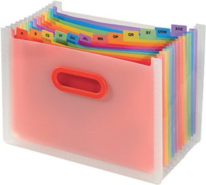 Office Monster | Snopake Snopake Rainbow 13 Part Desk Expander A4 15809 Snopake Snopake Rainbow 13 Part Desk Expander A4 15809