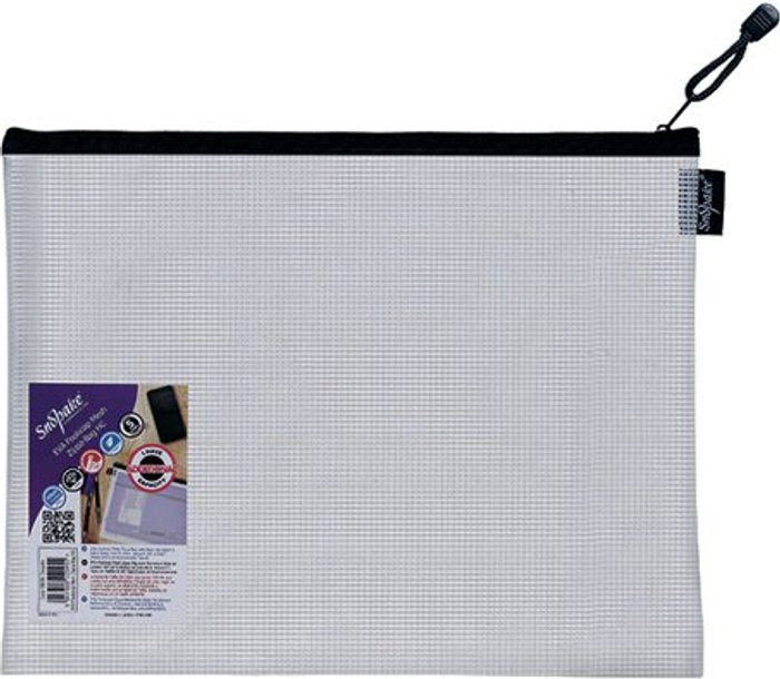 Office Monster | Snopake Snopake Eva Mesh Zippa Bag Foolscap (Pack of 3) 15839 Snopake Snopake Eva Mesh Zippa Bag Foolscap (Pack of 3) 15839