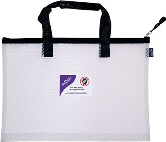 Office Monster | Snopake Snopake EVA Mesh High Capacity Project Zippa Bag A4 405x280mm Black 15870 Snopake Snopake EVA Mesh High Capacity Project Zippa Bag A4 405x280mm Black 15870
