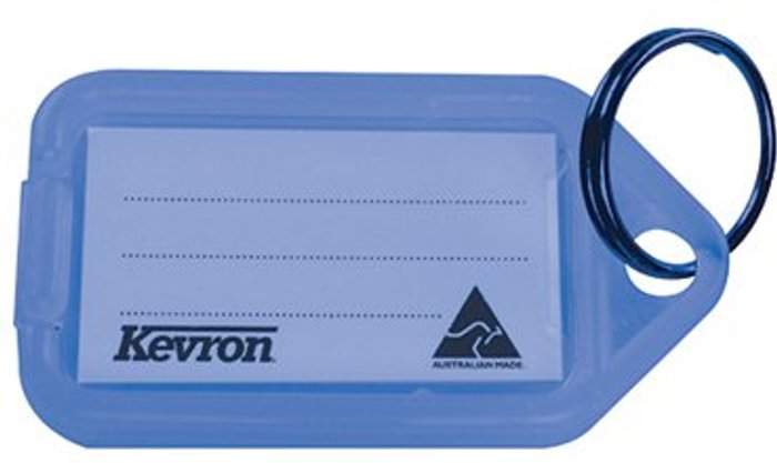 Office Monster | Kevron Kevron Plastic Clicktag Key Tag Blue (Pack of 100) ID5BLU100 Kevron Kevron Plastic Clicktag Key Tag Blue (Pack of 100) ID5BLU100
