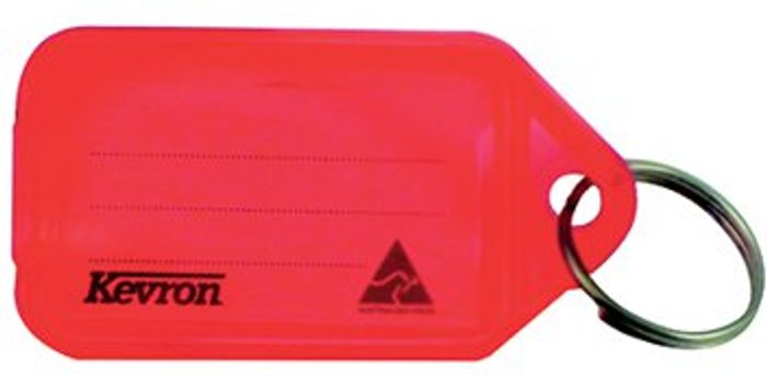 Office Monster | Kevron Kevron Plastic Clicktag Key Tag Red (Pack of 100) ID5RED100 Kevron Kevron Plastic Clicktag Key Tag Red (Pack of 100) ID5RED100
