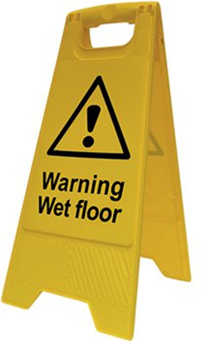 Office Monster | Scan Scan Heavy Duty A-Board Sign - Warning Wet Floor Scan Scan Heavy Duty A-Board Sign - Warning Wet Floor