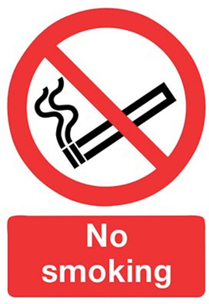 Office Monster | Signs and Labels Safety Sign No Smoking A4 PVC ML02079R Signs and Labels Safety Sign No Smoking A4 PVC ML02079R