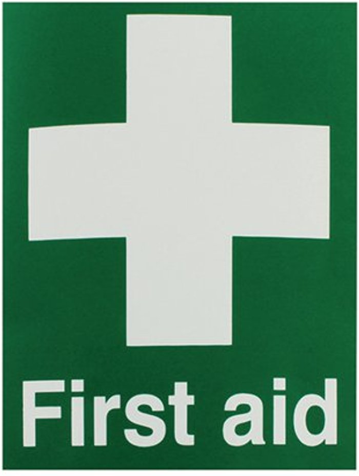Office Monster | Signs and Labels Safety Sign First Aid 150x110mm Self-Adhesive EO4X/S Signs and Labels Safety Sign First Aid 150x110mm Self-Adhesive EO4X/S