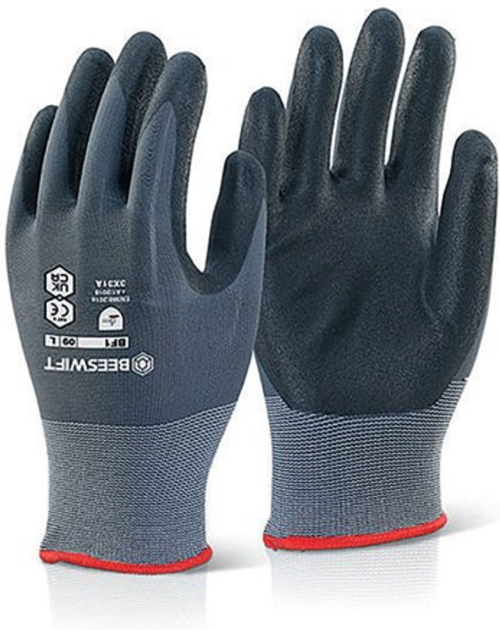 Office Monster | Beeswift Beeswift Nitrile PU Mix Coated Gloves Beeswift Beeswift Nitrile PU Mix Coated Gloves