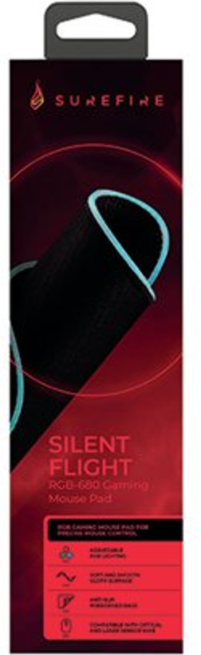 Office Monster | SureFire SureFire Silent Flight RGB-680 Gaming Mouse Pad 48813 SureFire SureFire Silent Flight RGB-680 Gaming Mouse Pad 48813