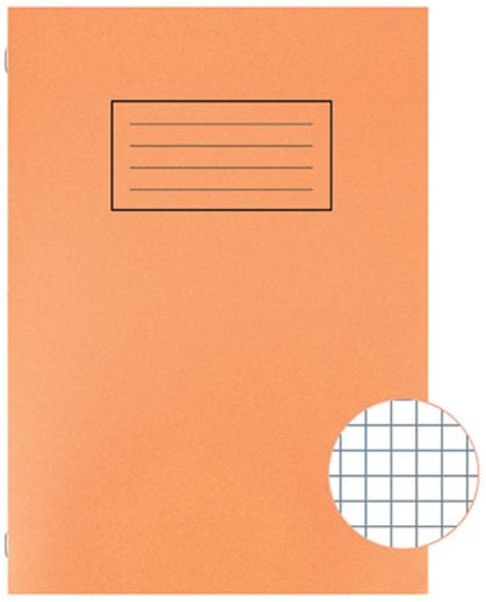Office Monster | Silvine Silvine Exercise Book 5mm Squares A4 Orange (Pack of 10) EX113 Silvine Silvine Exercise Book 5mm Squares A4 Orange (Pack of 10) EX113