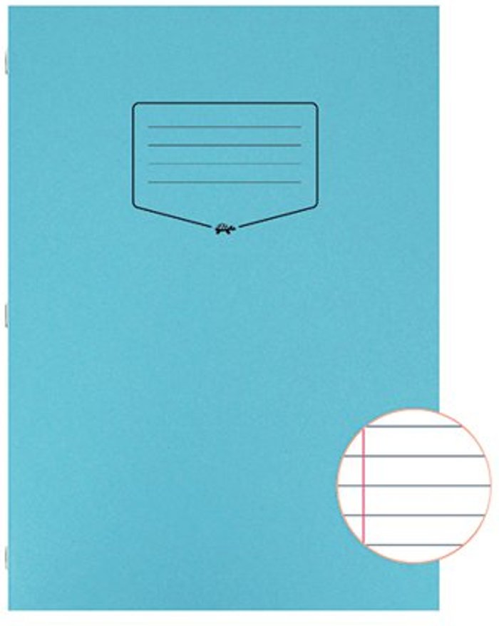Office Monster | Silvine Silvine Tough Shell Exercise Book Ruled A4 Blue (Pack of 25) EX144 Silvine Silvine Tough Shell Exercise Book Ruled A4 Blue (Pack of 25) EX144