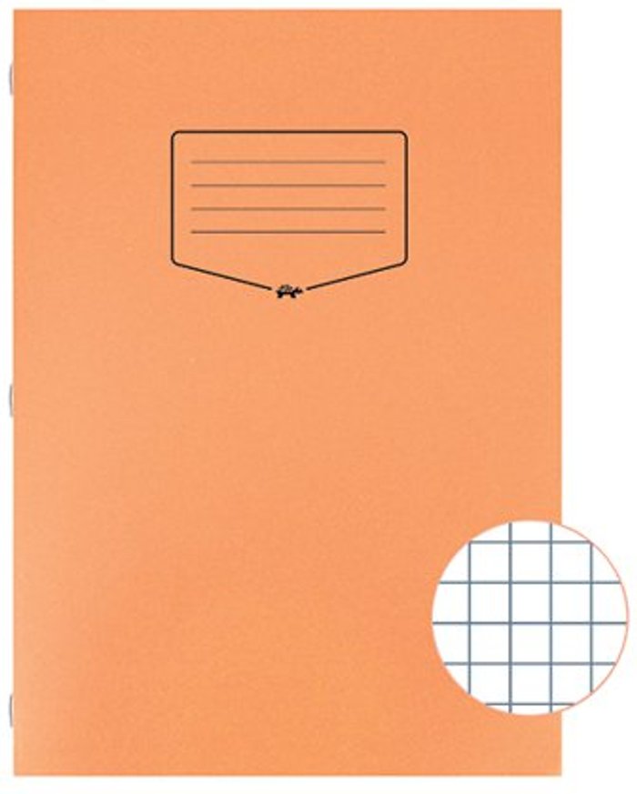 Office Monster | Silvine Silvine Tough Shell Exercise Book Squares A4 Orange (Pack of 25) EX145 Silvine Silvine Tough Shell Exercise Book Squares A4 Orange (Pack of 25) EX145