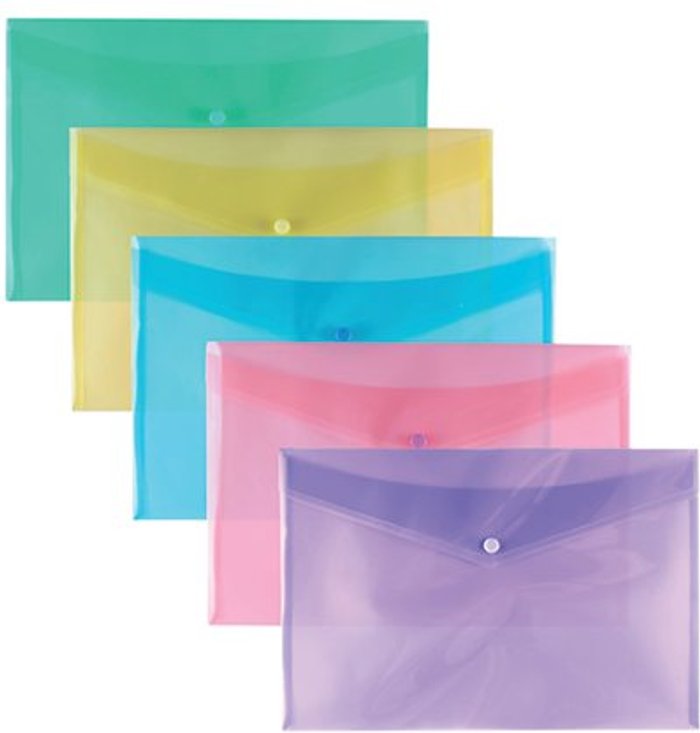 Office Monster | Tiger Stud Wallet Pastel Assorted A4 (Pack of 25) 302208 Tiger Stud Wallet Pastel Assorted A4 (Pack of 25) 302208