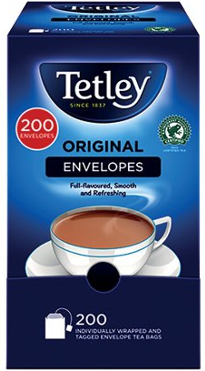 Office Monster | Tetley Tetley Envelope Teabags (Pack of 200) A08097 Tetley Tetley Envelope Teabags (Pack of 200) A08097