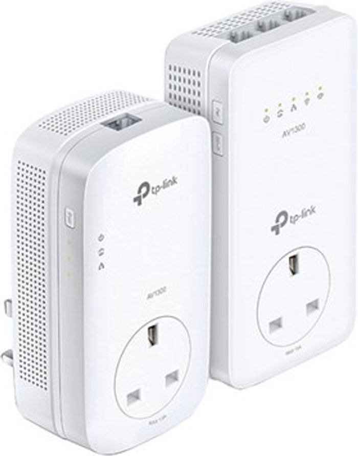 Office Monster | TP-Link TP-LINK TL-WPA8631P AV1300 WiFi Powerline Adapter Kit - Twin Pack, White TP-Link TP-LINK TL-WPA8631P AV1300 WiFi Powerline Adapter Kit - Twin Pack, White